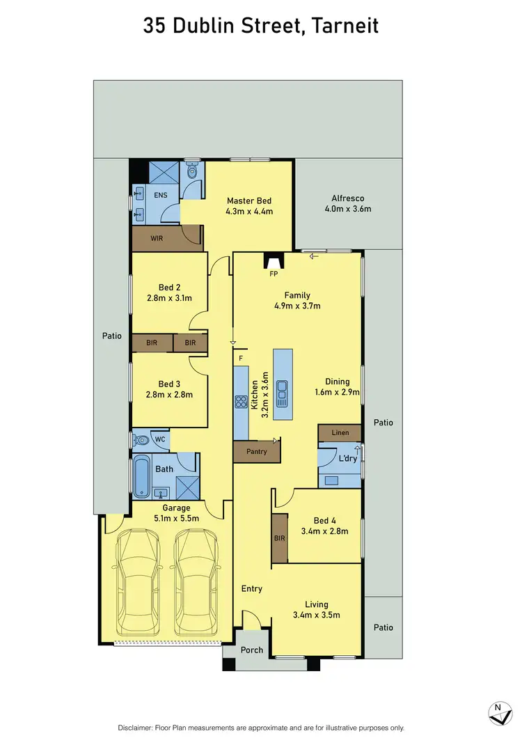Floorplan of Homely house listing, 35 Dublin Street, Tarneit VIC 3029