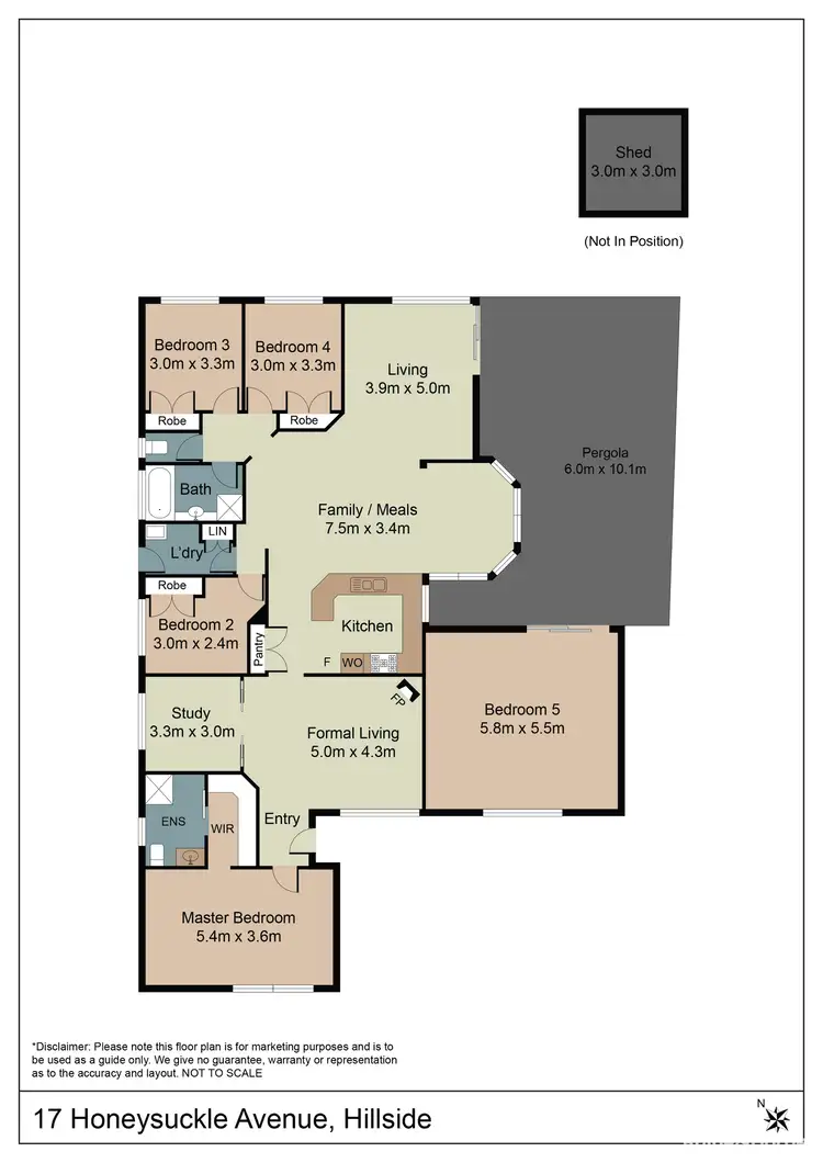 Floorplan of Homely house listing, 17 Honeysuckle Avenue, Hillside VIC 3037