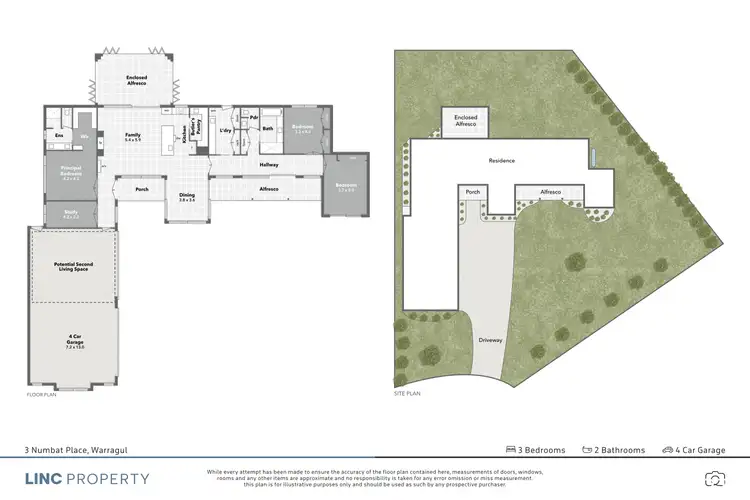 Floorplan of Homely house listing, 3 Numbat Place, Warragul VIC 3820