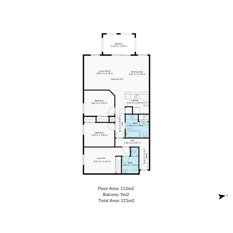 Floorplan of Homely apartment listing, 18/9 Port Douglas Road, Port Douglas QLD 4877