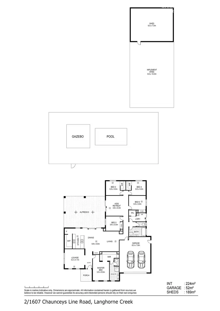 Floorplan of Homely rural property listing, 2/1607 Chaunceys Line Road, Monarto South SA 5254