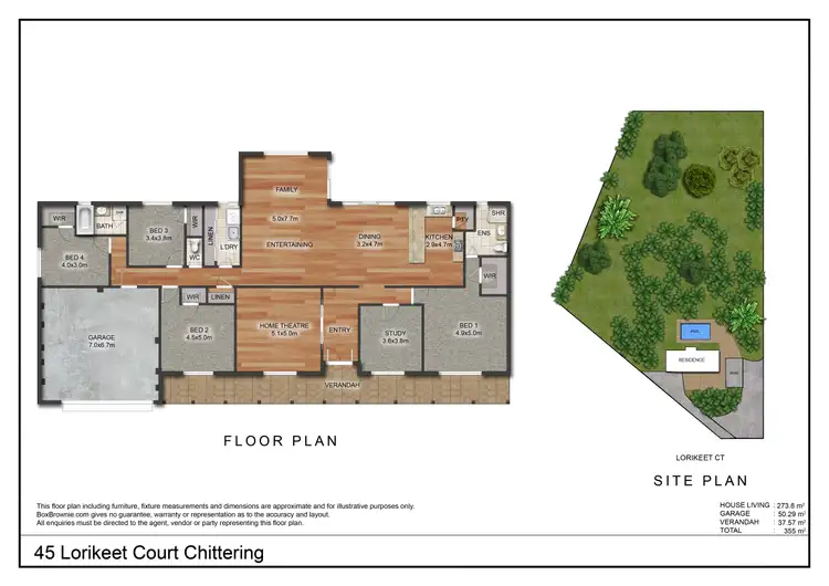 Floorplan of Homely house listing, 45 Lorikeet Court, Chittering WA 6084
