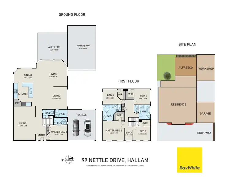 Floorplan of Homely house listing, 99 Nettle Drive, Hallam VIC 3803
