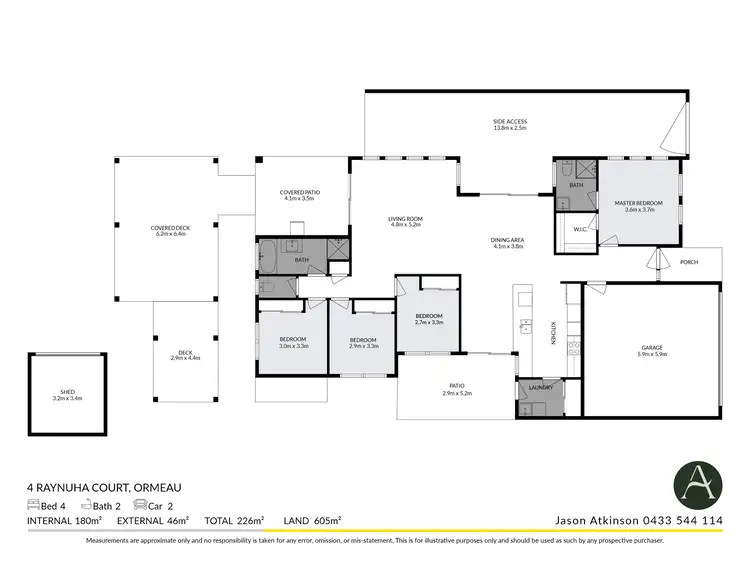 Floorplan of Homely house listing, 4 Raynuha Court, Ormeau QLD 4208