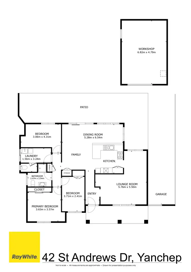 Floorplan of Homely house listing, 42 St Andrews Drive, Yanchep WA 6035