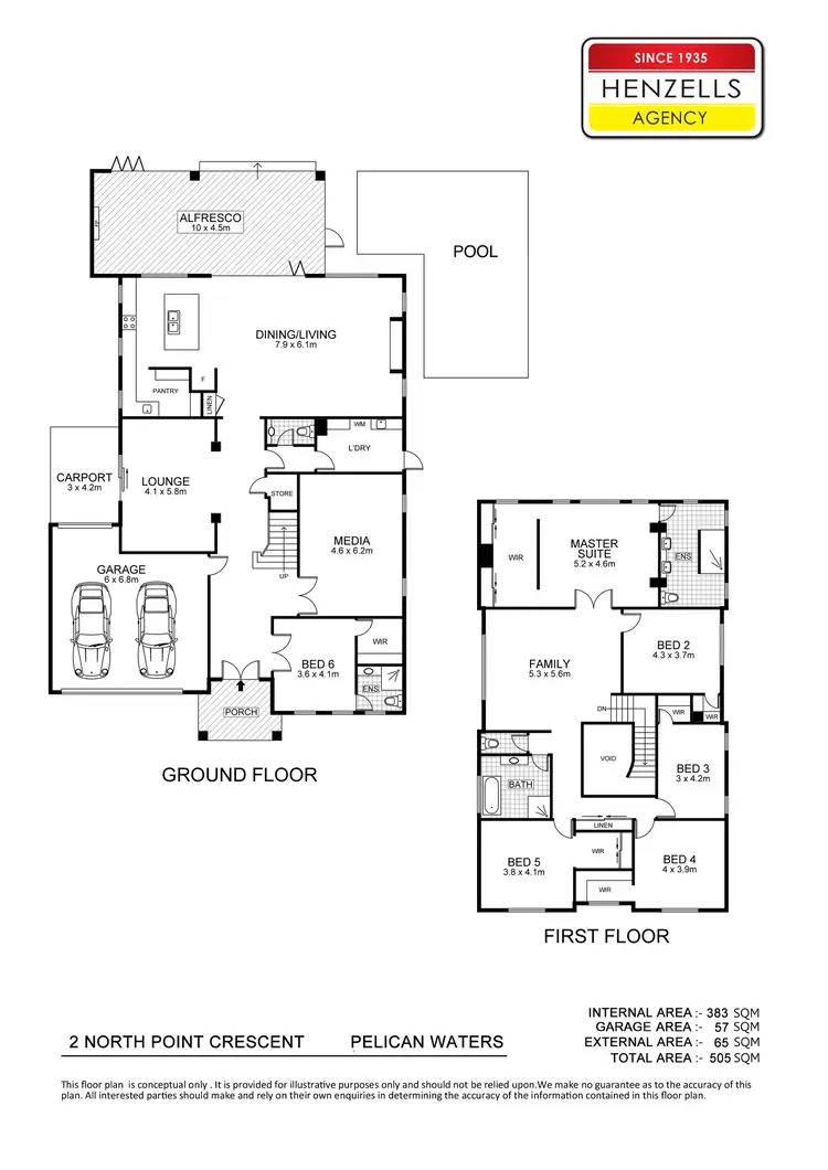 Floorplan of Homely house listing, 2 North Point Crescent, Pelican Waters QLD 4551
