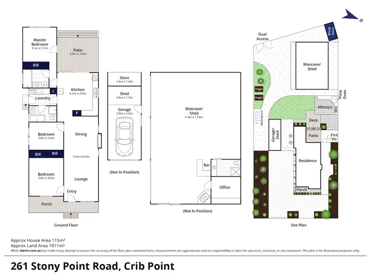 Floorplan of Homely house listing, 261 Stony Point Road, Crib Point VIC 3919