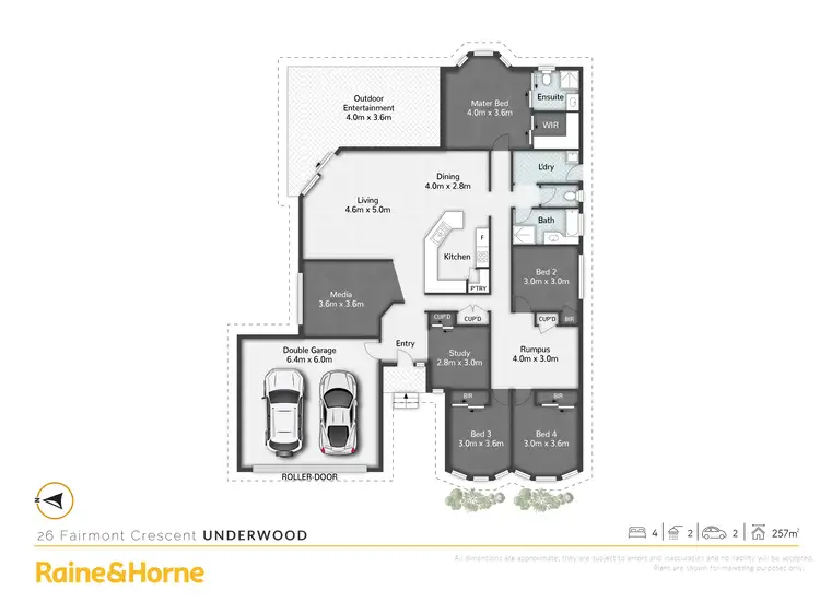 Floorplan of Homely house listing, 26 Fairmont Crescent, Underwood QLD 4119