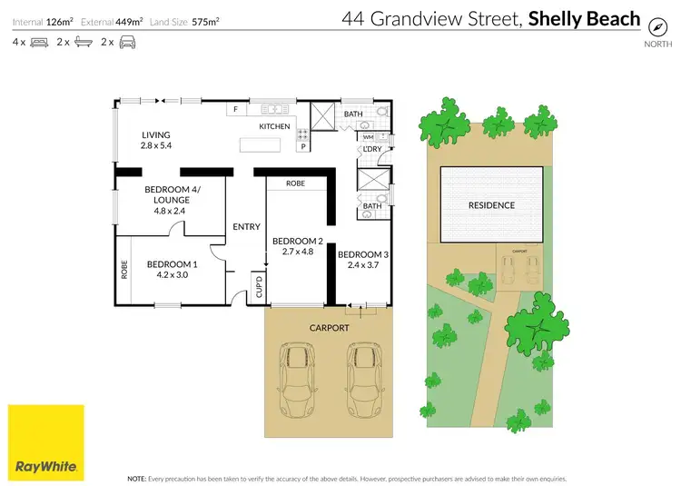 Floorplan of Homely house listing, 44 Grandview Street, Shelly Beach NSW 2261