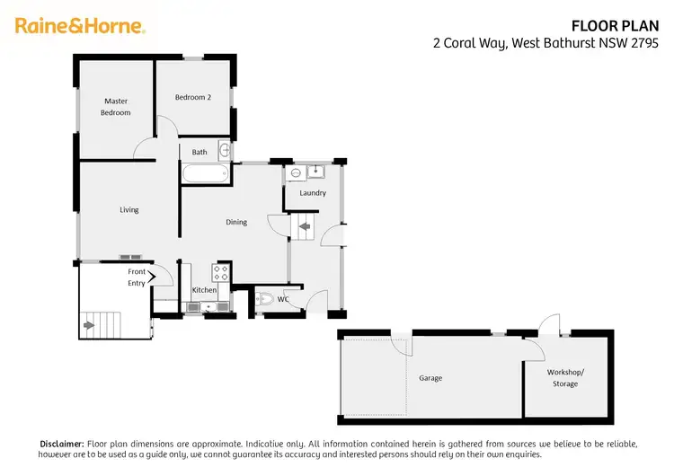Floorplan of Homely house listing, 2 Coral Way, West Bathurst NSW 2795