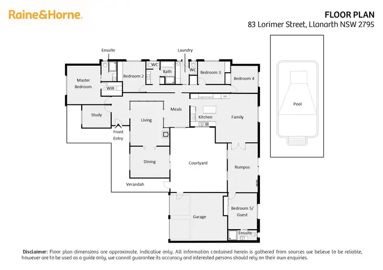Floorplan of Homely house listing, 83 Lorimer Street, Llanarth NSW 2795