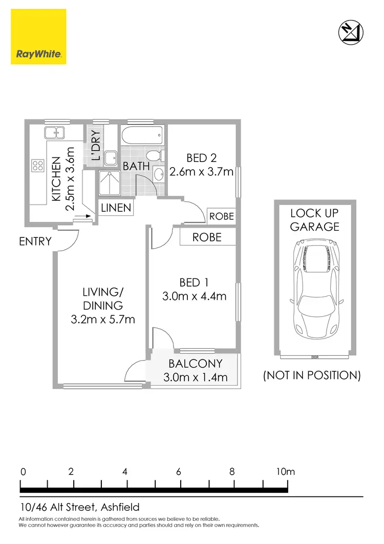 Floorplan of Homely apartment listing, 10/46 Alt Street, Ashfield NSW 2131