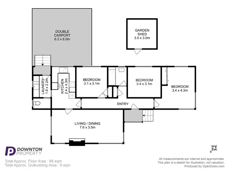 Floorplan of Homely house listing, 15 Allardyce Avenue, Goodwood TAS 7010