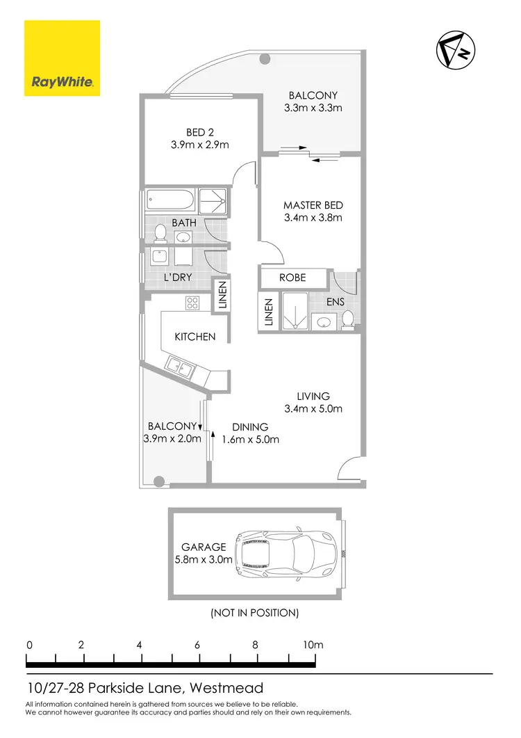 Floorplan of Homely apartment listing, 10/27-28 Parkside Lane, Westmead NSW 2145