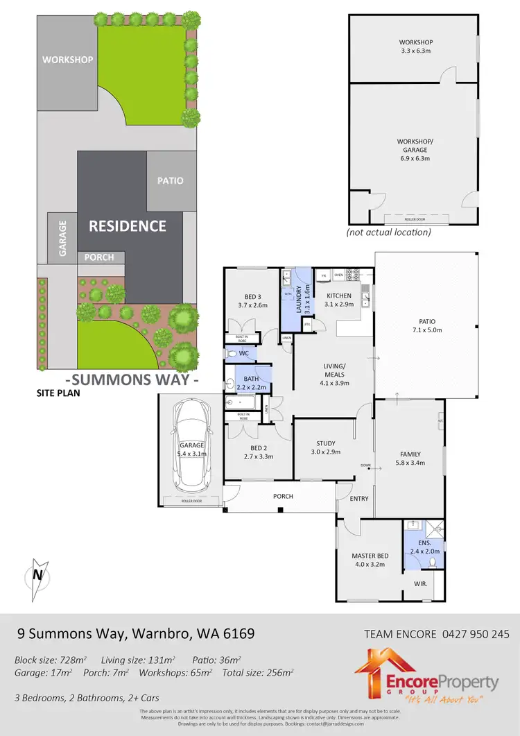 Floorplan of Homely house listing, 9 Summons Way, Warnbro WA 6169