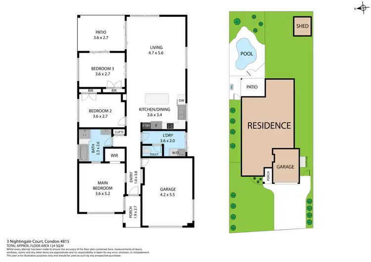 Floorplan of Homely house listing, 3 Nightingale Court, Condon QLD 4815