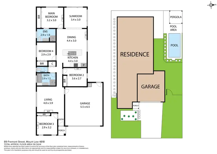 Floorplan of Homely house listing, 89 Fremont Street, Mount Low QLD 4818