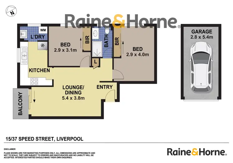 Floorplan of Homely unit listing, 15/37 Speed Street, Liverpool NSW 2170