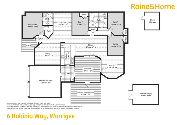 Floorplan of Homely house listing, 6 Robinia Way, Worrigee NSW 2540