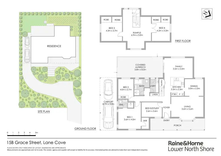 Floorplan of Homely house listing, 15B Grace Street, Lane Cove NSW 2066