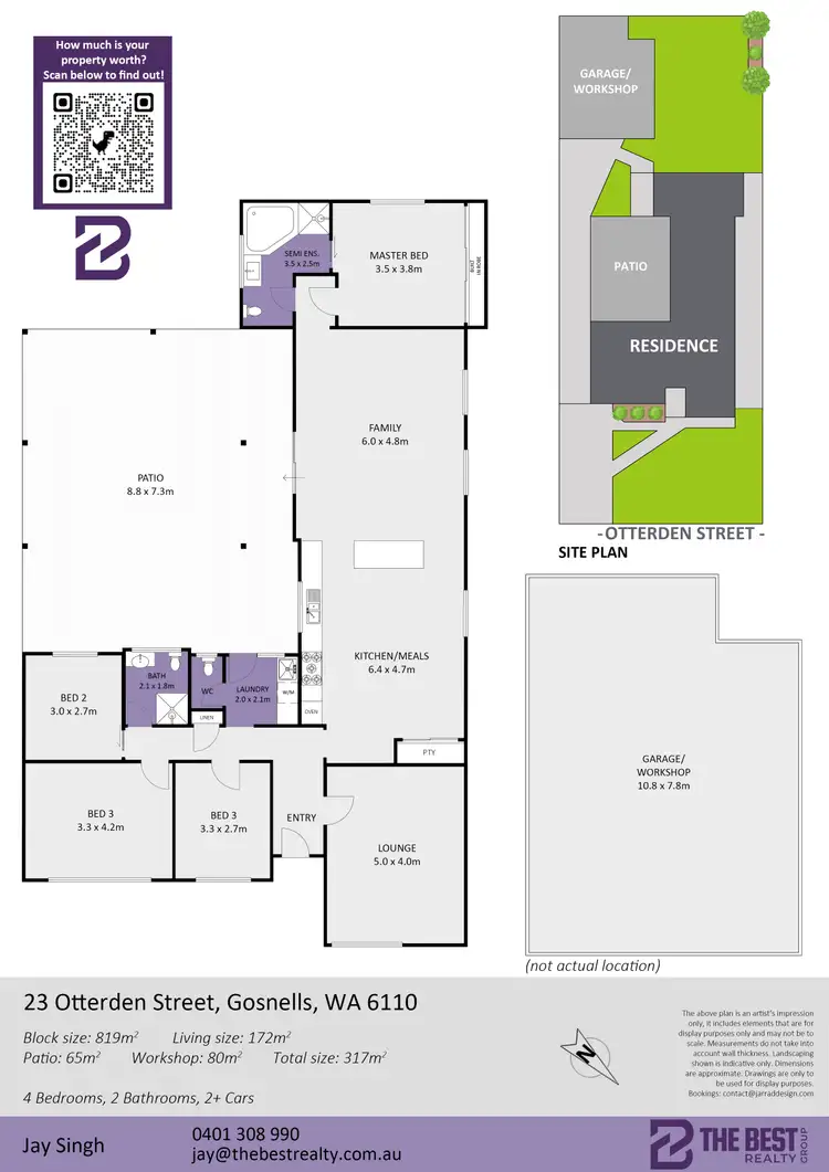Floorplan of Homely house listing, 23 Otterden Street, Gosnells WA 6110