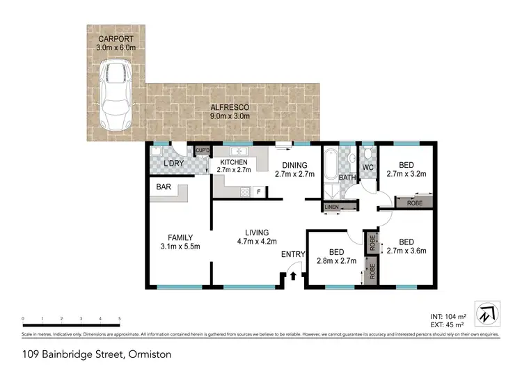 Floorplan of Homely house listing, 109 Bainbridge Street, Ormiston QLD 4160