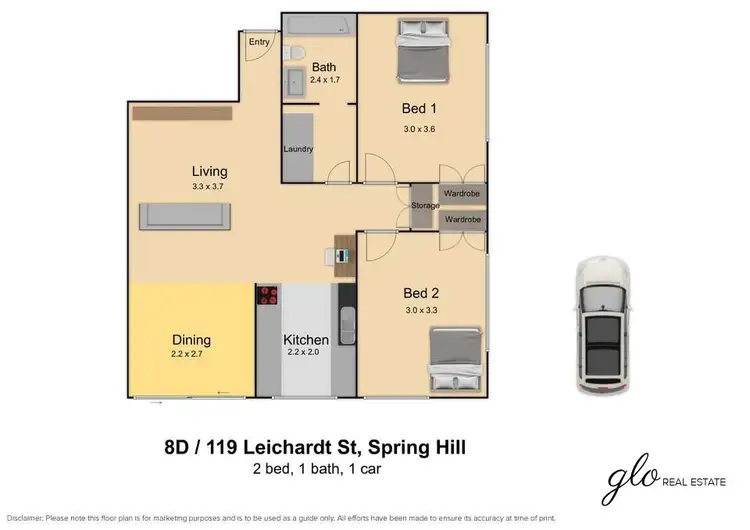 Floorplan of Homely apartment listing, 39/119 Leichhardt Street, Spring Hill QLD 4000