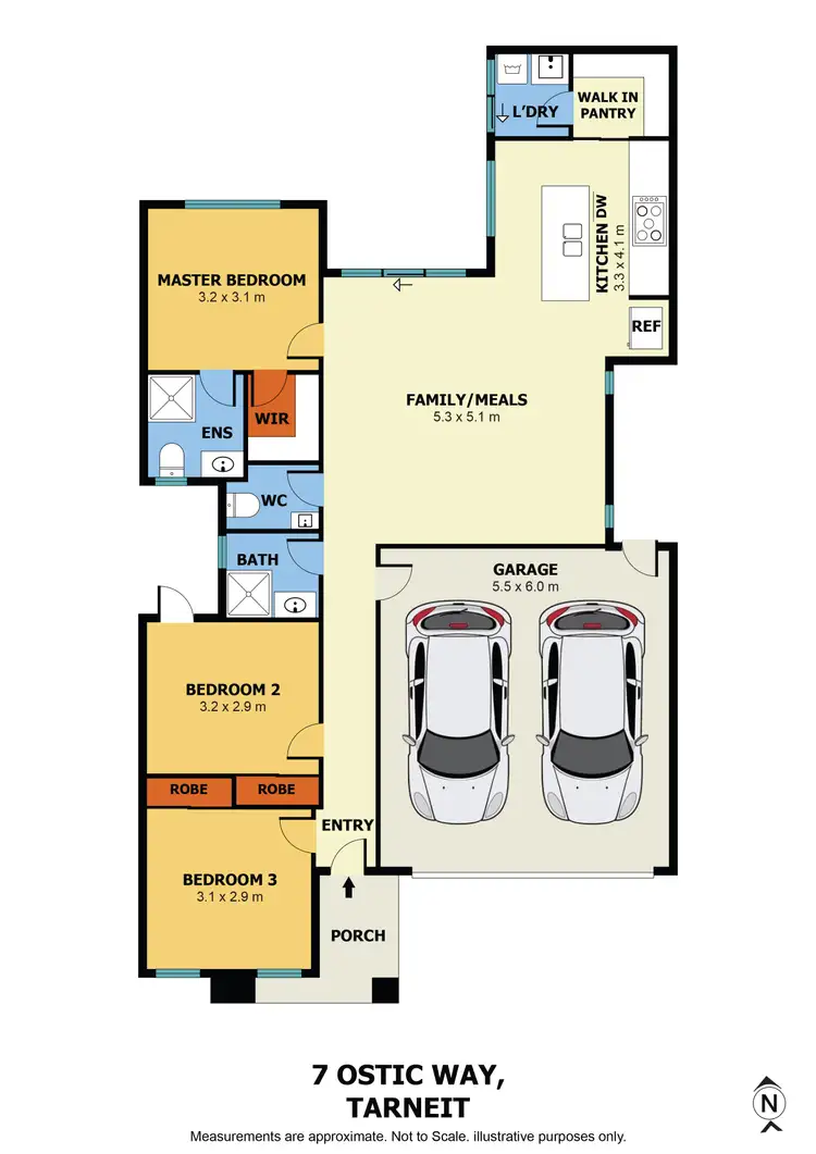 Floorplan of Homely house listing, 7 Ostic Way, Tarneit VIC 3029