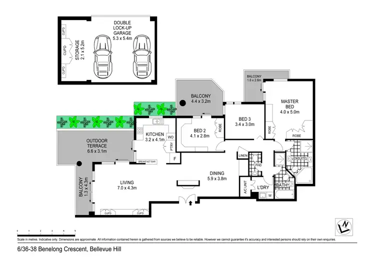 Floorplan of Homely apartment listing, 6/36-38 Benelong Crescent, Bellevue Hill NSW 2023
