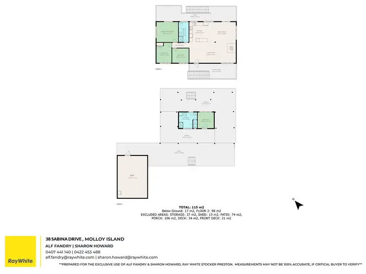Floorplan of Homely house listing, 38 Sabina Drive, Molloy Island WA 6290