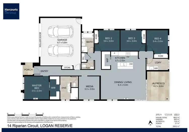 Floorplan of Homely house listing, 14 Riparian Circuit, Logan Reserve QLD 4133