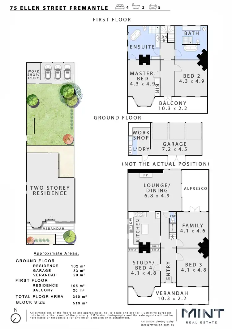 Floorplan of Homely house listing, 75 Ellen Street, Fremantle WA 6160