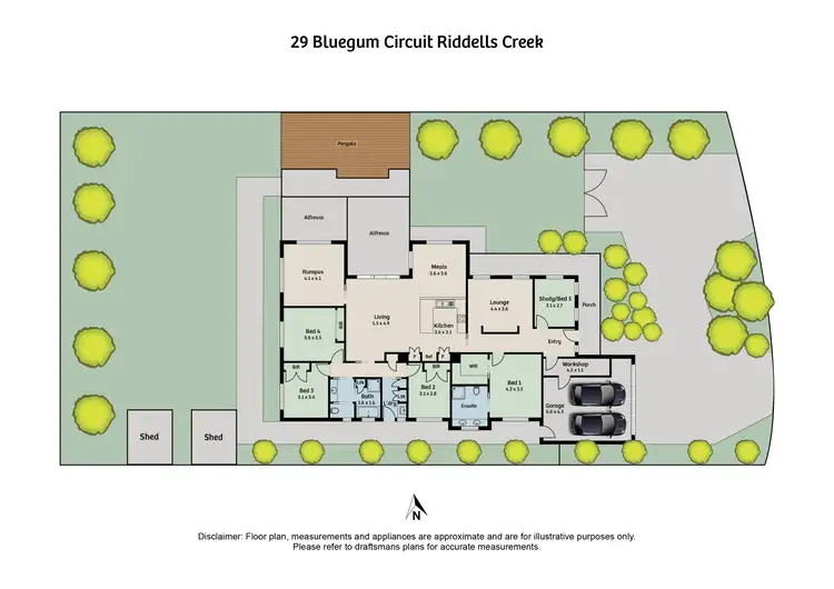 Floorplan of Homely house listing, 29 Bluegum Circuit, Riddells Creek VIC 3431