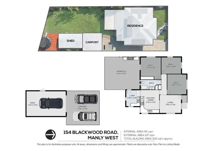 Floorplan of Homely house listing, 154 Blackwood Road, Manly West QLD 4179