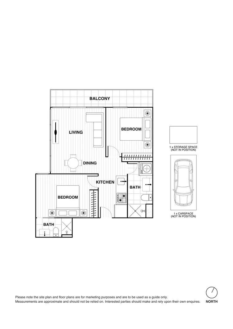 Floorplan of Homely apartment listing, 2501/61 City Road, Southbank VIC 3006