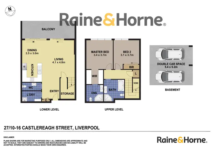 Floorplan of Homely apartment listing, 27/10-16 Castlereagh Street, Liverpool NSW 2170
