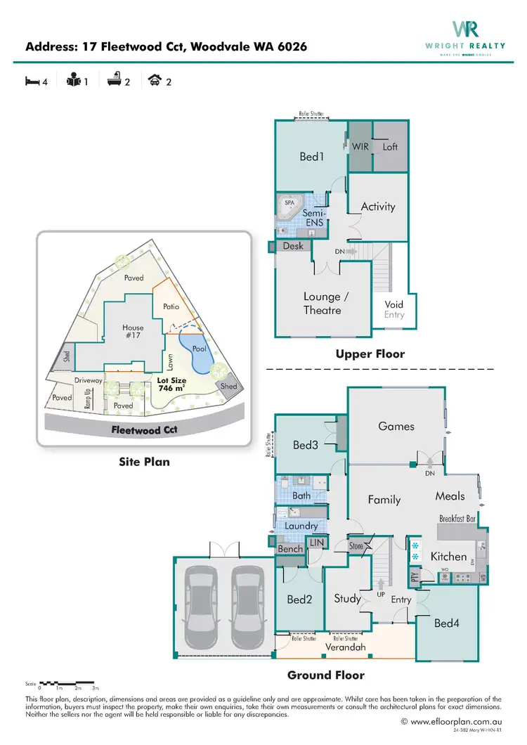 Floorplan of Homely house listing, 17 Fleetwood Circuit, Woodvale WA 6026
