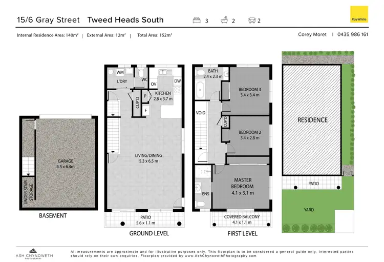 Floorplan of Homely unit listing, 15/6 Gray Street, Tweed Heads West NSW 2485