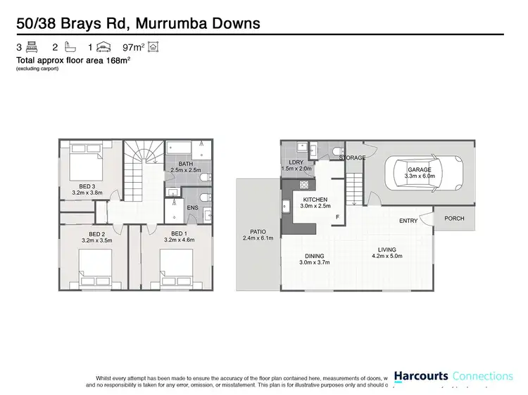 Floorplan of Homely townhouse listing, 50/38 Brays Road, Murrumba Downs QLD 4503