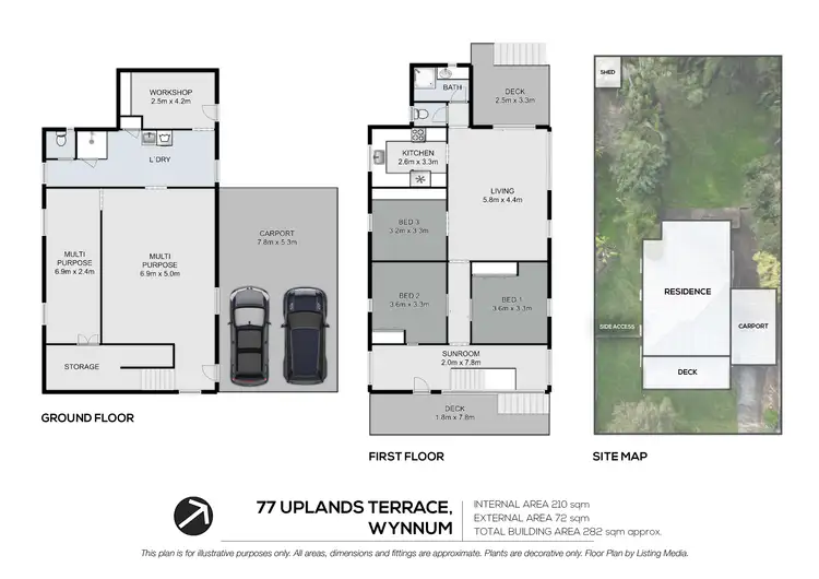 Floorplan of Homely house listing, 77 Uplands Terrace, Wynnum QLD 4178