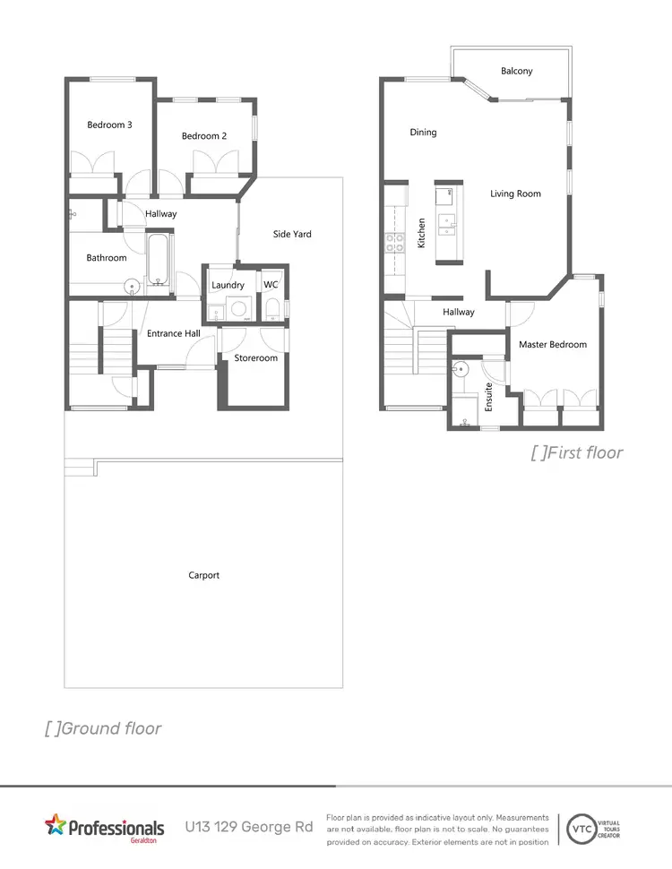 Floorplan of Homely townhouse listing, 13/129 George Road, Beresford WA 6530