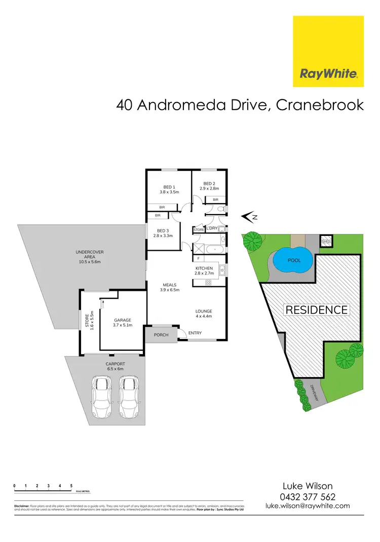 Floorplan of Homely house listing, 40 Andromeda Drive, Cranebrook NSW 2749