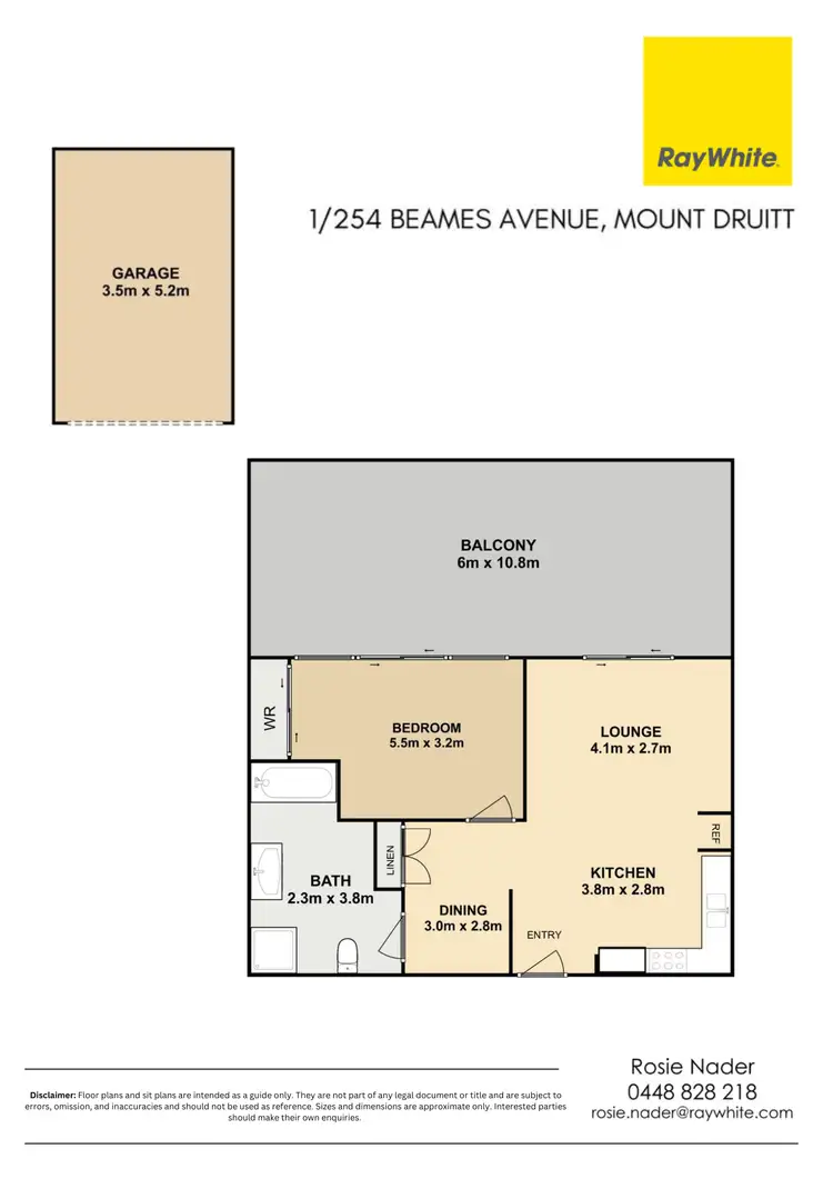Floorplan of Homely unit listing, 1/254 Beames Avenue, Mount Druitt NSW 2770