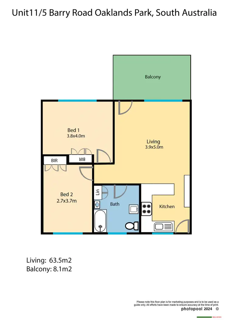 Floorplan of Homely unit listing, 11/5 Barry Road, Oaklands Park SA 5046