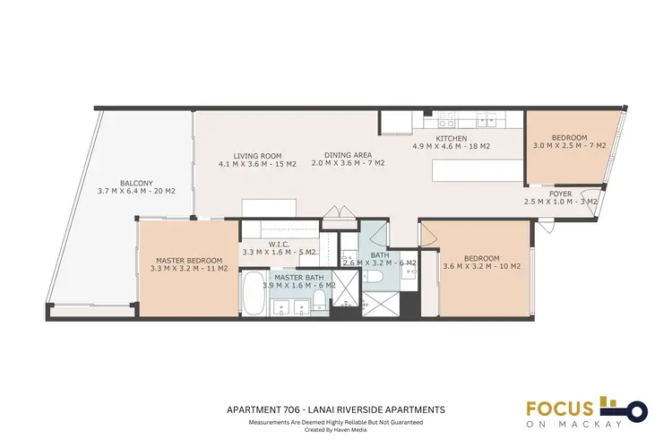Floorplan of Homely house listing, 706 Lanai Luxury Apartments, Mackay QLD 4740
