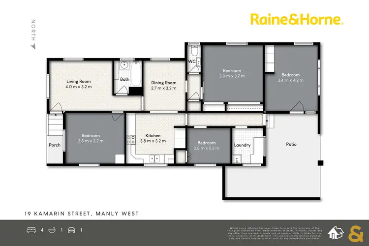Floorplan of Homely house listing, 19 Kamarin Street, Manly West QLD 4179