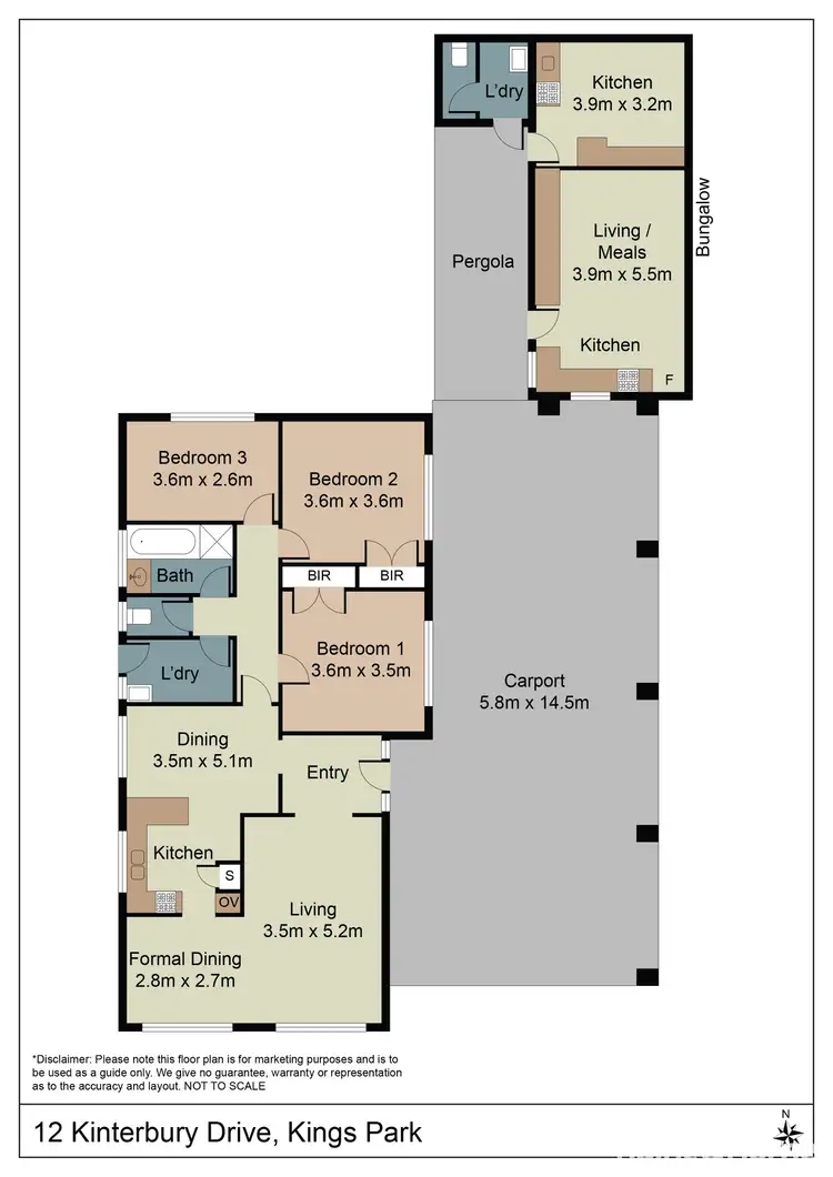 Floorplan of Homely house listing, 12 Kinterbury Drive, Kings Park VIC 3021