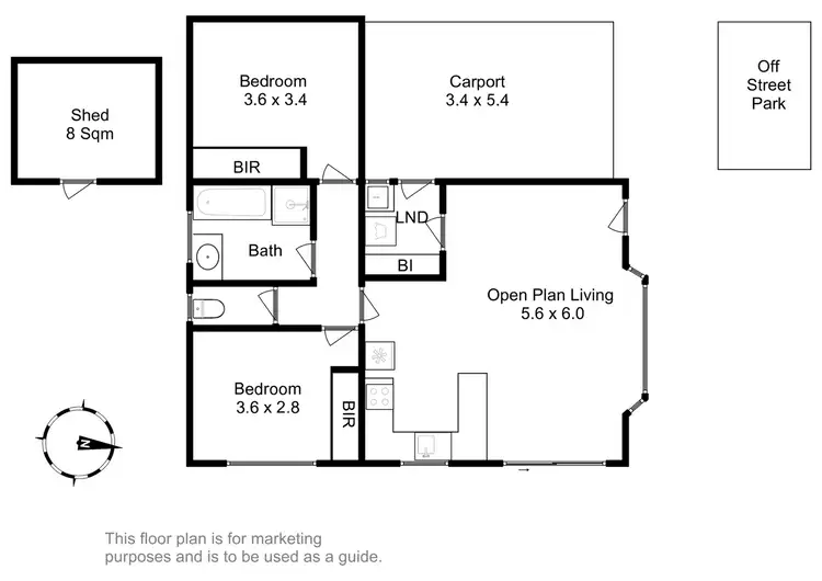 Floorplan of Homely unit listing, 3/5 Devenish Drive, Sorell TAS 7172