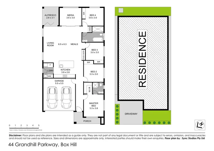 Floorplan of Homely house listing, 44 Grandhill Parkway (Rouse Hill Heights), Box Hill NSW 2765