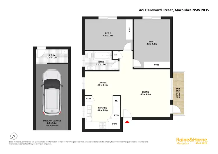 Floorplan of Homely apartment listing, 4/9 Hereward Street, Maroubra NSW 2035